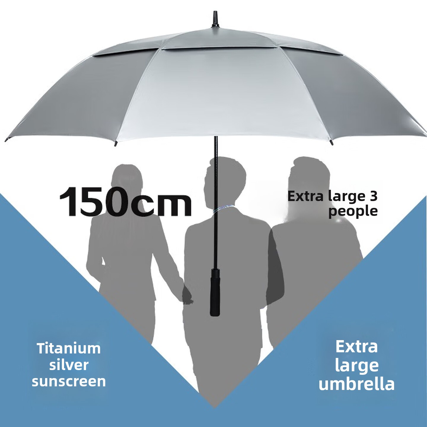 Duży parasol golfowy z długim  – Golf Umbrella Large recenzja i cena