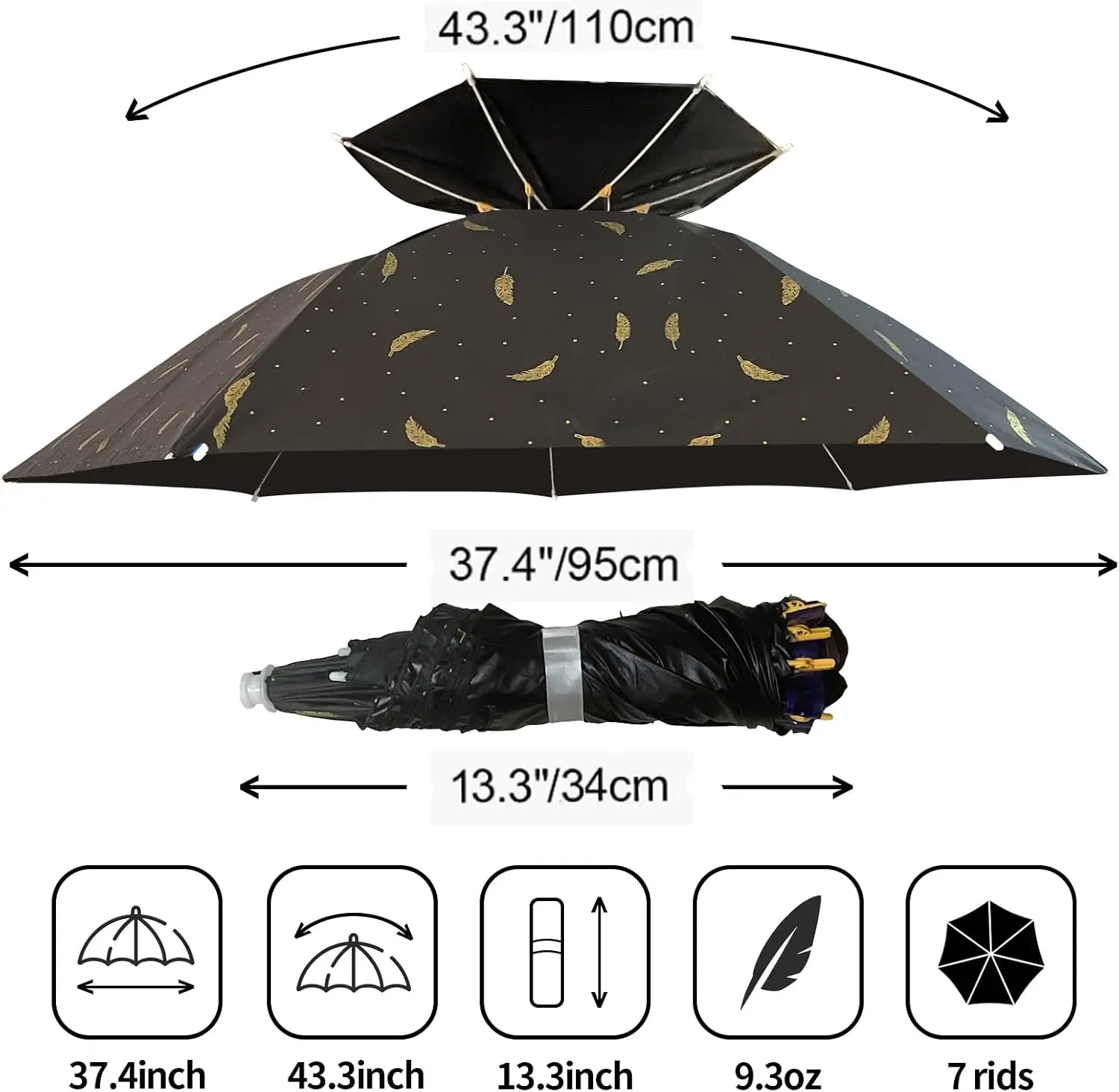 Składany kapelusz-parasol z re – Golf Umbrella Large recenzja i cena